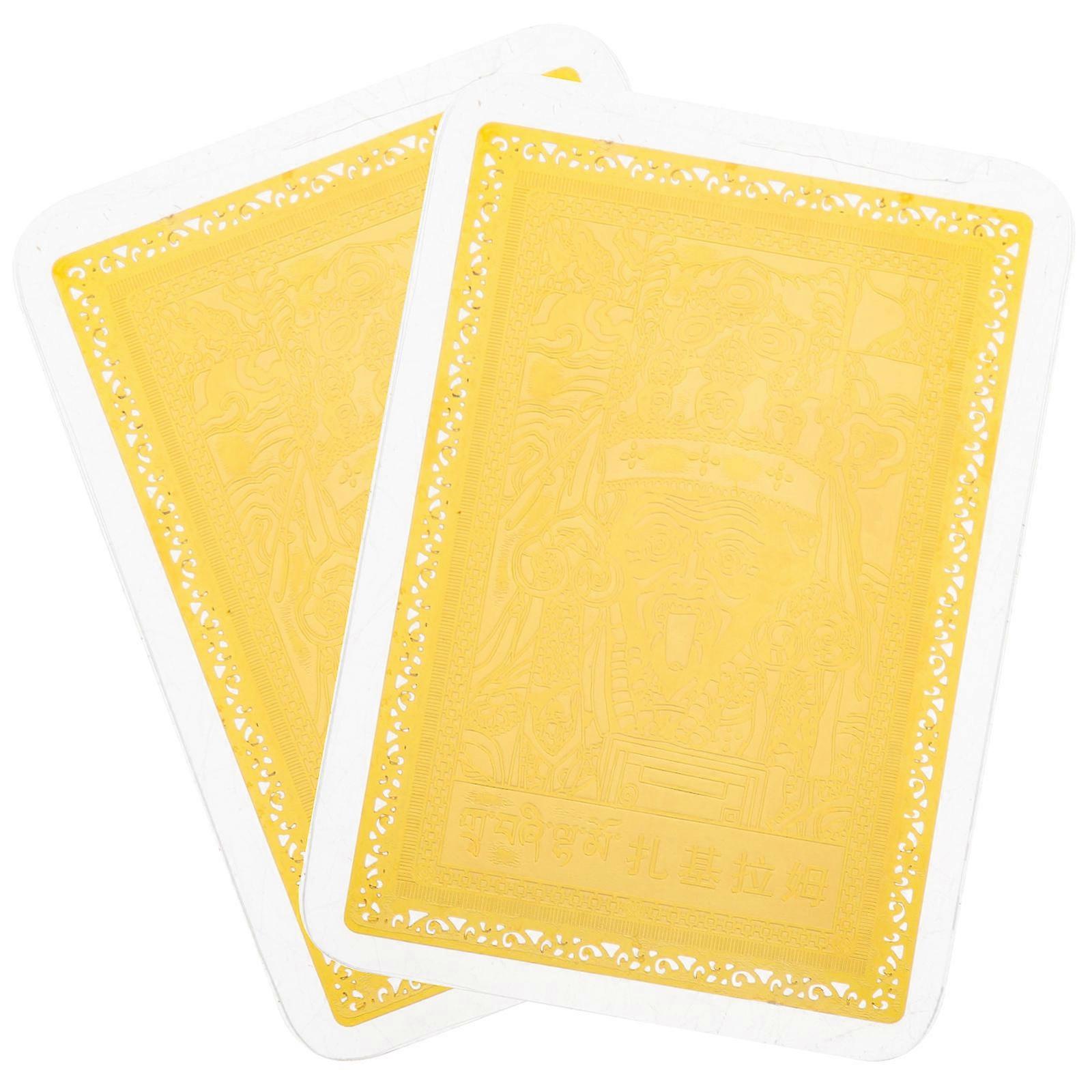 Chinese Amulet Card for Wealth Featuring 4Pcs Collection