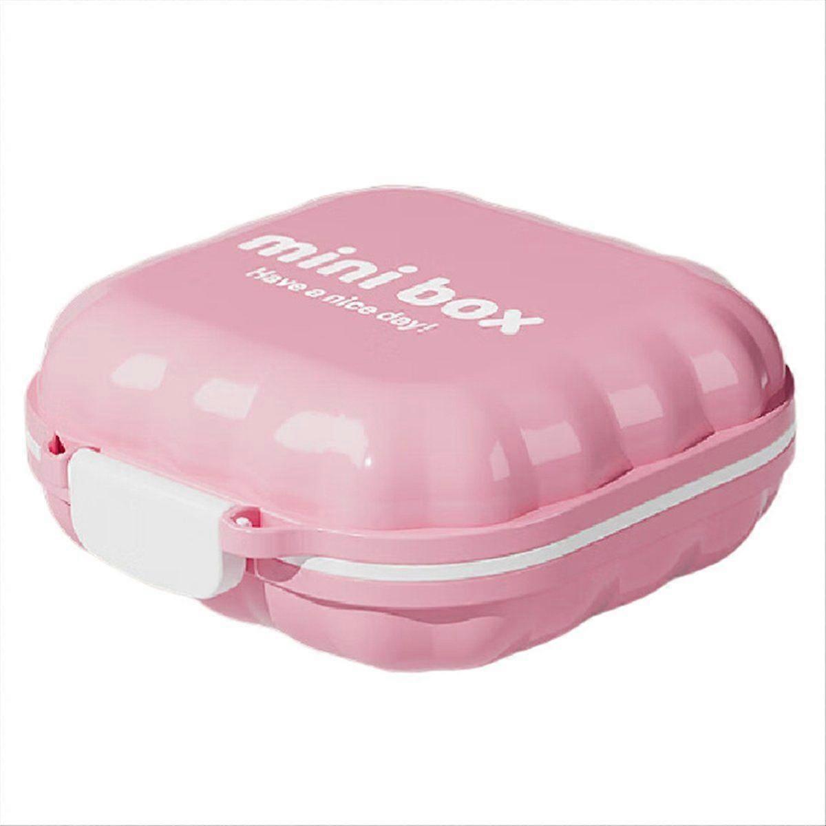 Mini Portable Medicine Box Daily Pill Organizer Three Meals Home Use Carry-on Weekly Seven Days Pill Container Pink