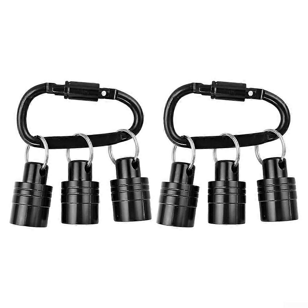 Shank Screwdriver Bits Holder Extension Bar With Keychain, Aluminium Alloy Hammer Drill Adapter For Shank Bit Storage