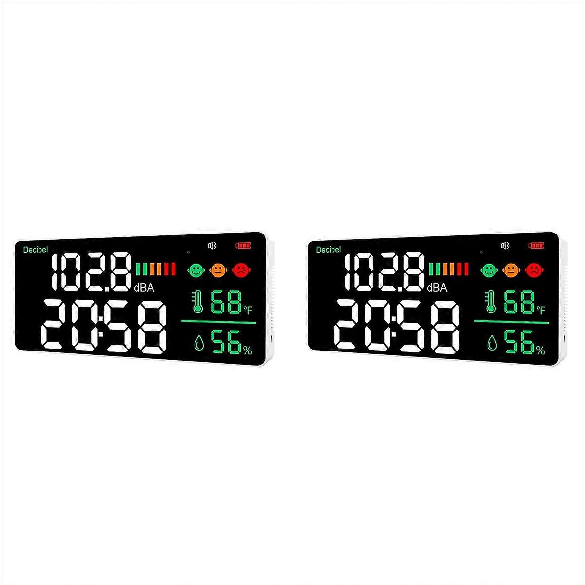 Decibel Meter Wall Hanging Sound Level Meter 30-130DB Range 8.6 Inch