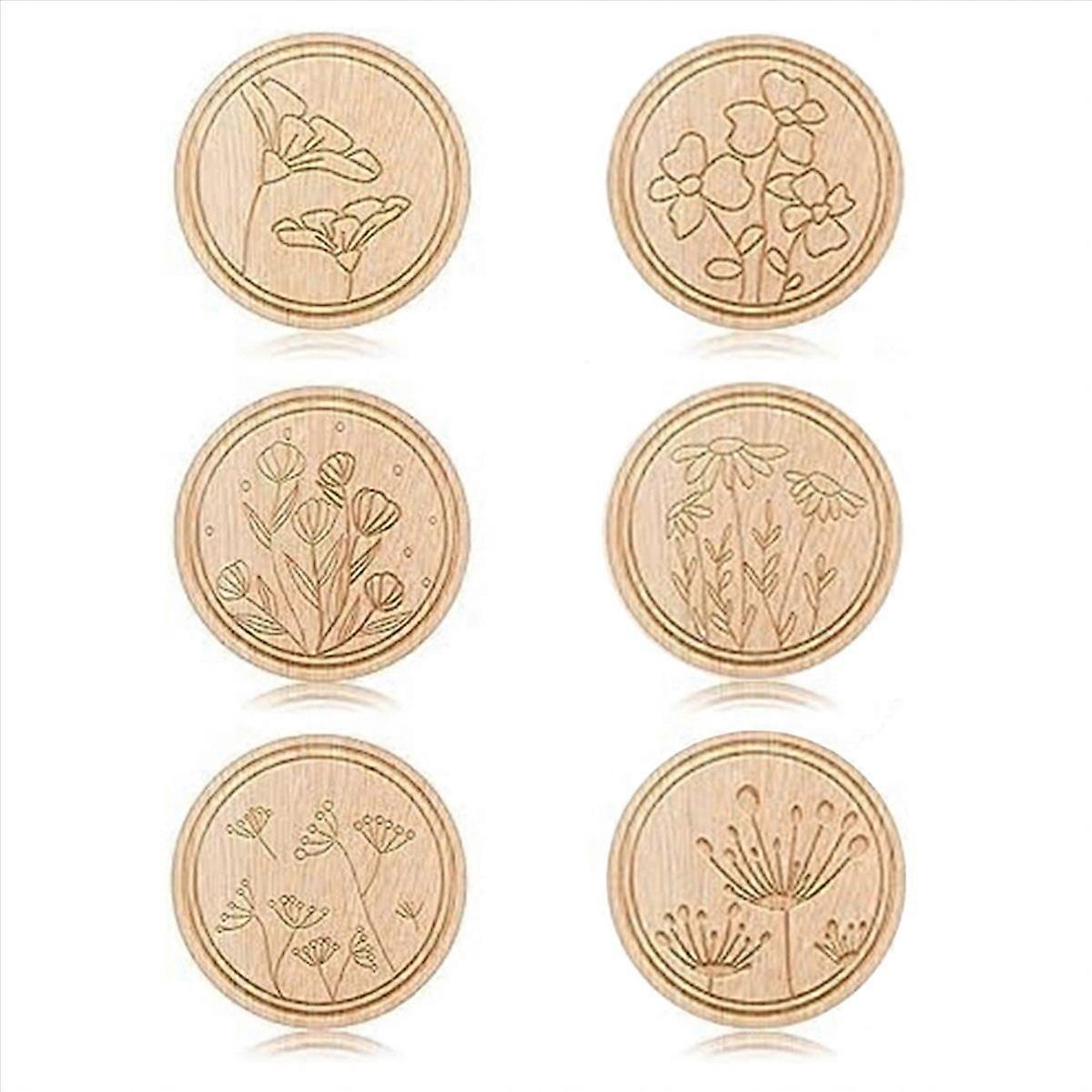 6 Pieces Flower Patterned Needle Keepers, Needle and Pin Holders