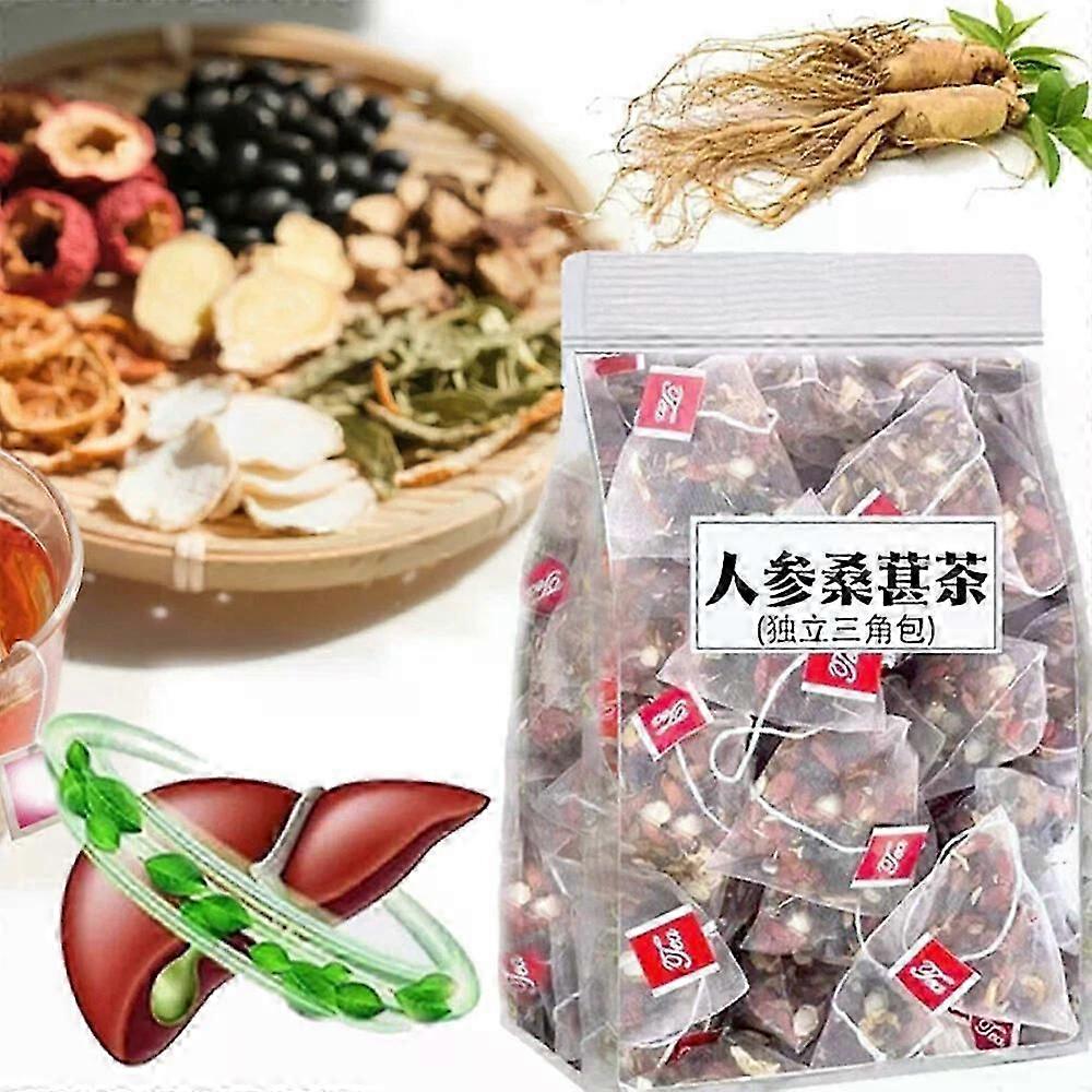 Thé pour hommes et femmes, thé au ginseng, thé aux baies de goji, thé à la mûre et au maca, thé aux reins