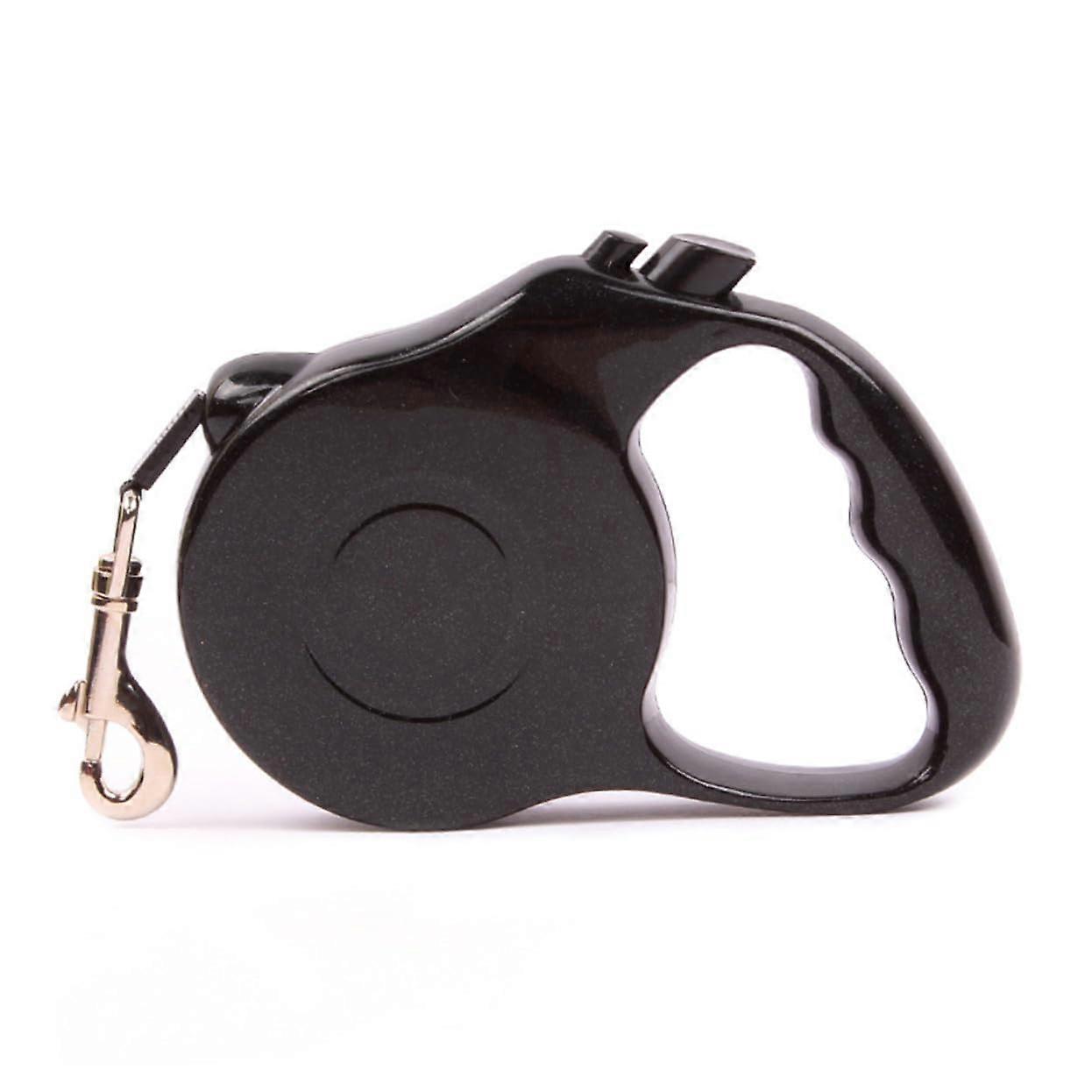 Retractable Dog Leash for Puppies, OneFinger Lock, Ergonomic Handle, Extendable Traction Rope, Black