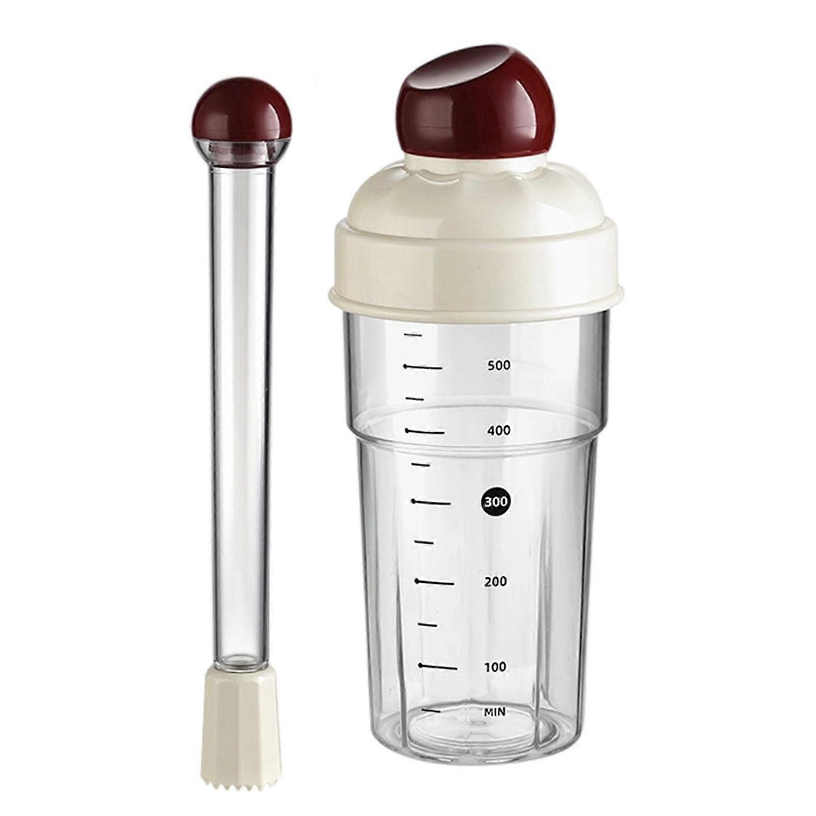 600ml Clear Cocktails Shaker With Strainer And Leak Proof Seal For Professional And Home Bartending