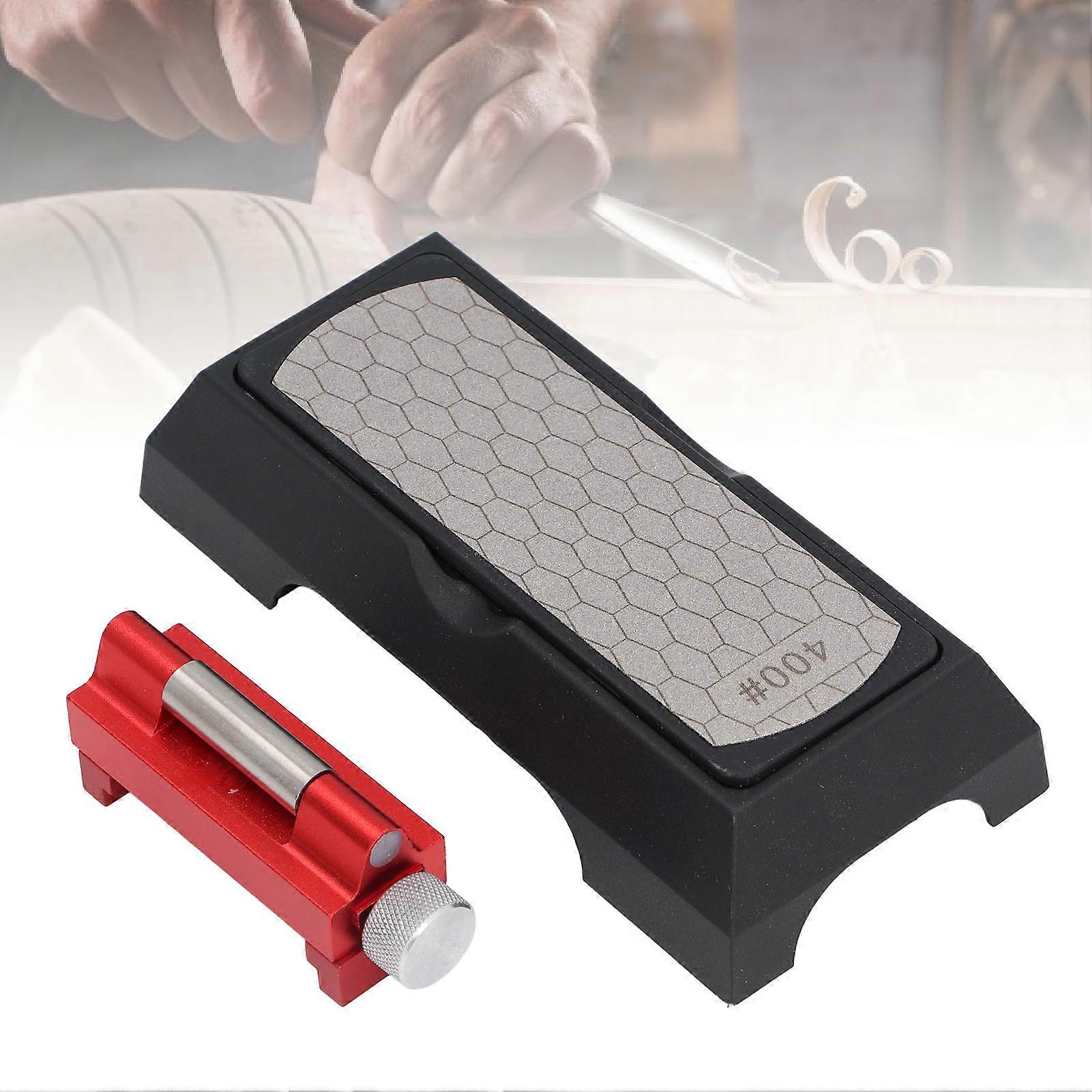 Sharpening Stone and Honing Guide Set 400 1000 Grit Double Sided Whetstone and Sharpening Jig for Chisel Planer 