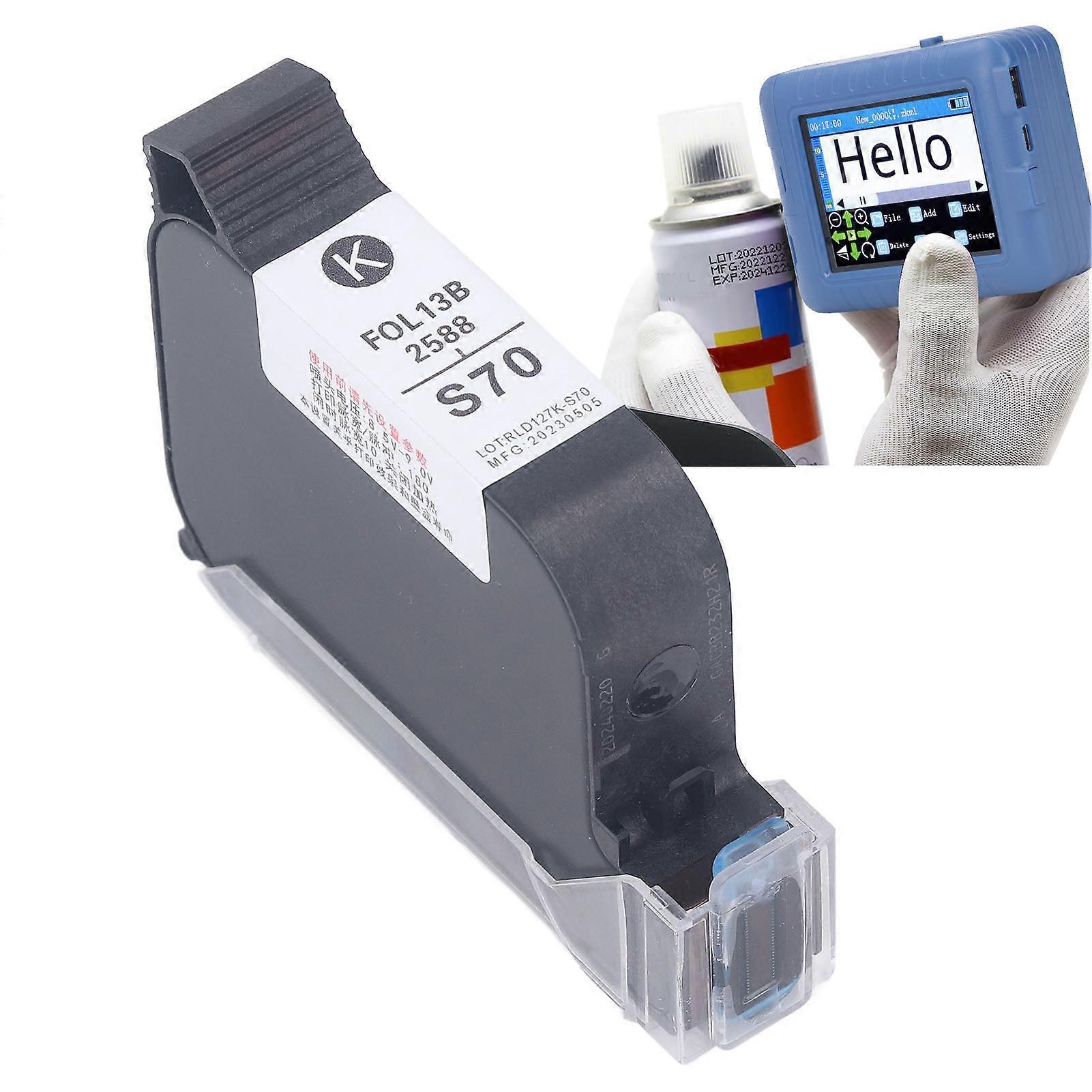 Handheld Printer Ink Cartridge 42ml Quick Drying Portable Ink Cartridge for 12.7mm Printers Blue 