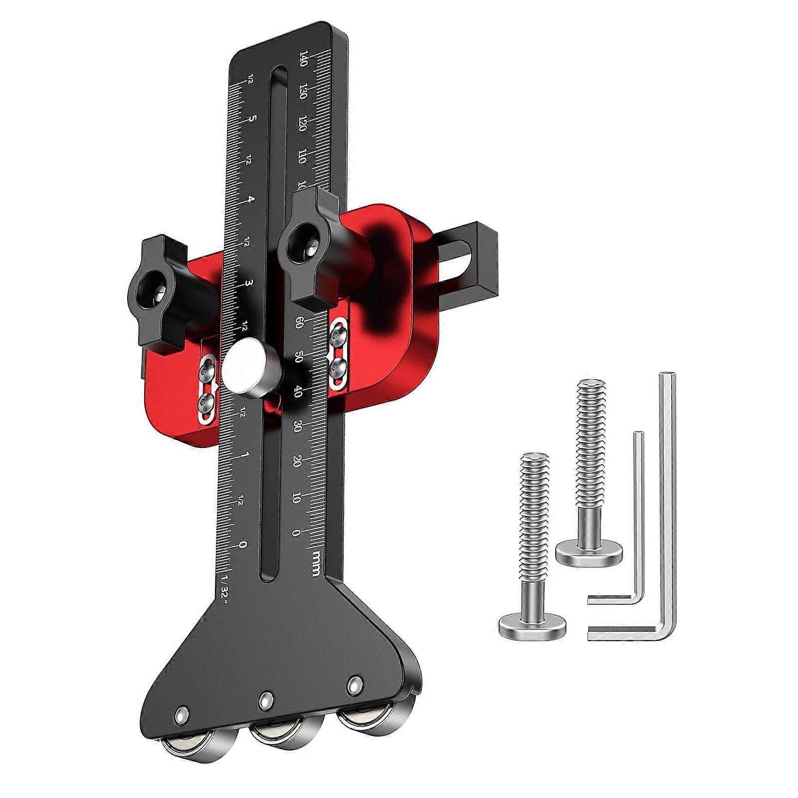 Adjustable Thin Material Guide Rail Thin Rips Jig For Table Sawer Router Tables With Hanging Bearing Mechanism Multicolor