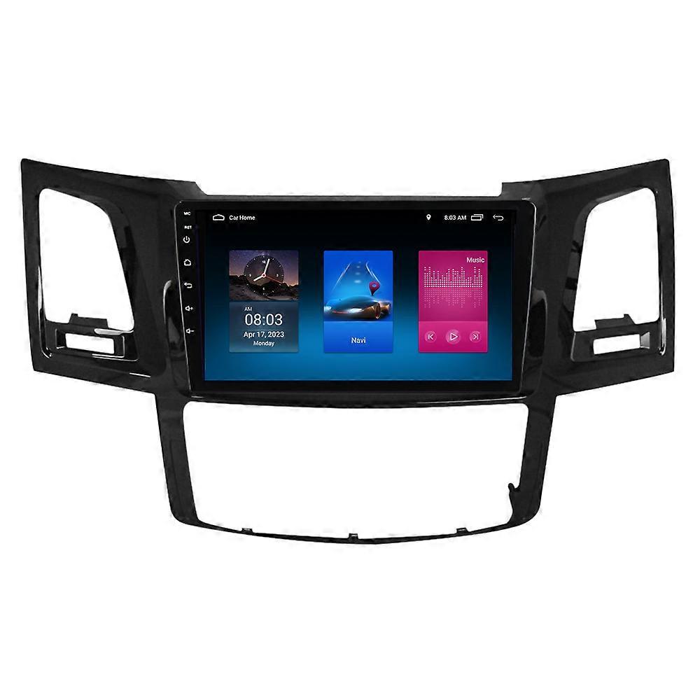 RoverOne Car Stereo Radio Bluetooth CarPlay Android Auto GPS Sat Nav Touch Screen for Toyota Fortuner 1 AN50 AN60 Hilux Revo Vigo 2005 - 2014