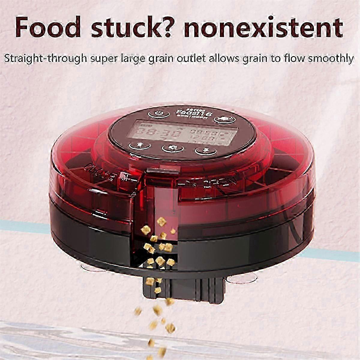 Rechargeable Timer Fish Feeder with Automatic Aquarium Feeding System featuring US Compatibility