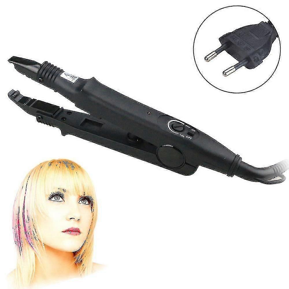 Επαγγελματική λαβίδα θερμότητας επεκτάσεις μαλλιών σίδερο συμβατό με επεκτάσεις τρίχας cy)