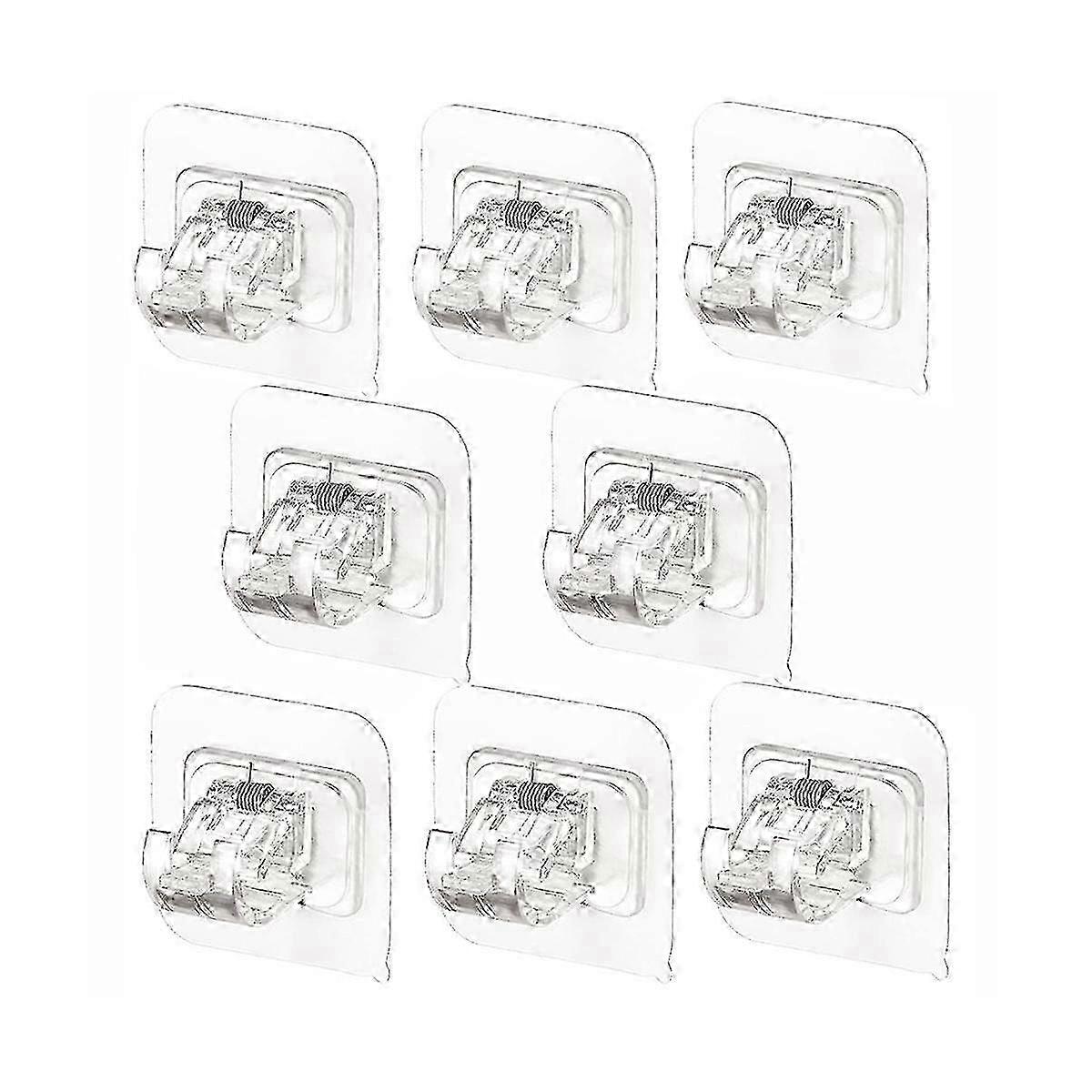 26PCS No Drill Curtain Rods with Adjustable Brackets and Hooks for Easy Installation