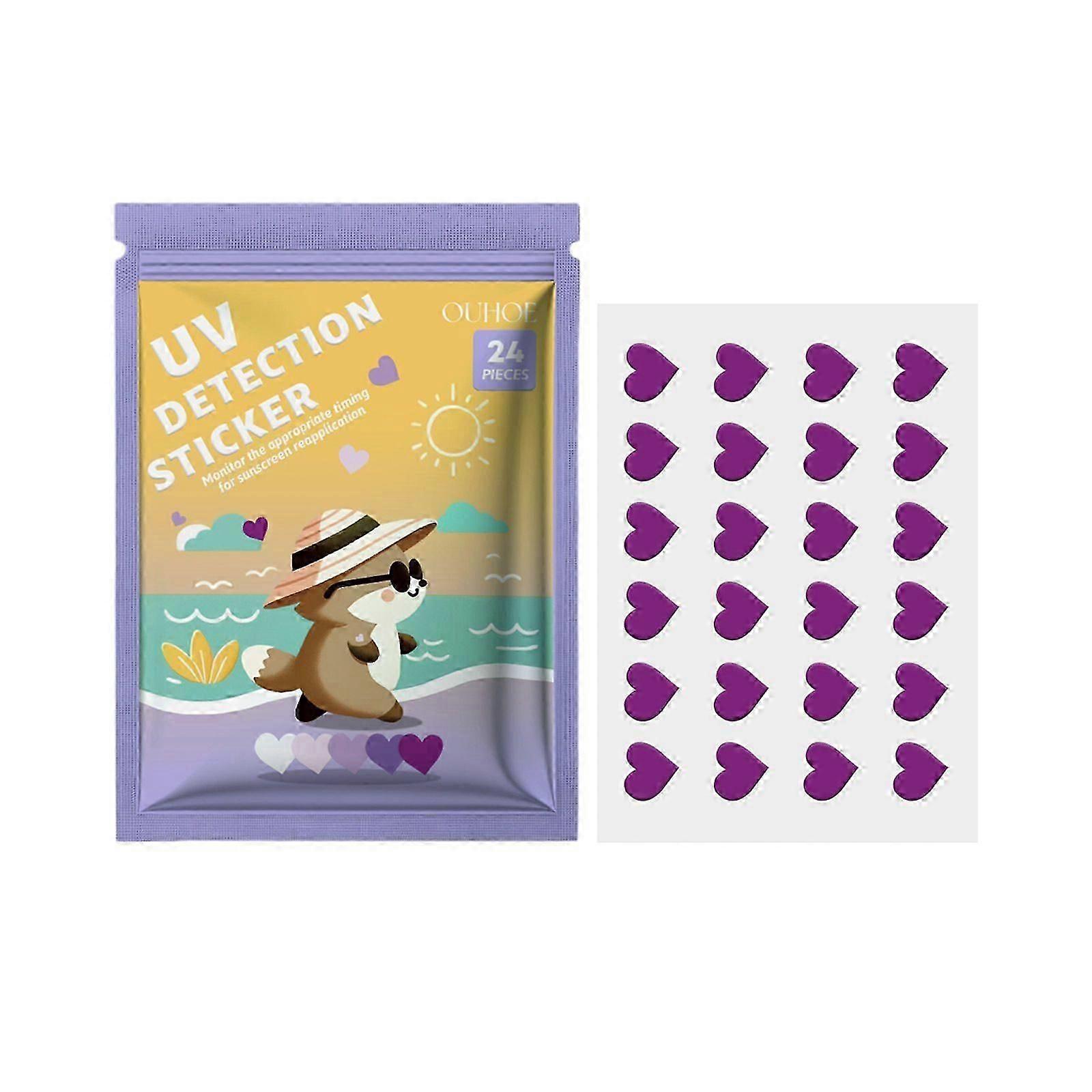 New model Ouhoe Uv Detection Patch For Facial And Body Skin Protection, Outdoor Uv Resistance Photosensitive Color-Changing Patch