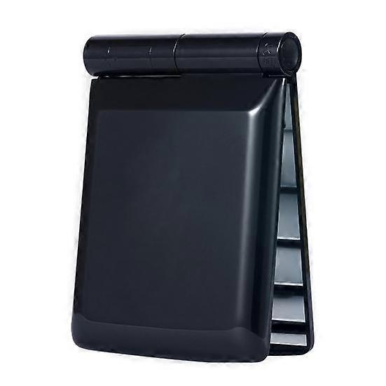 Portable LED Makeup Mirror with 1X Magnification Double-sided Rectangle Purse Mirror Pocket-Size Handheld Folding Lighted Travel Vanity Mirror