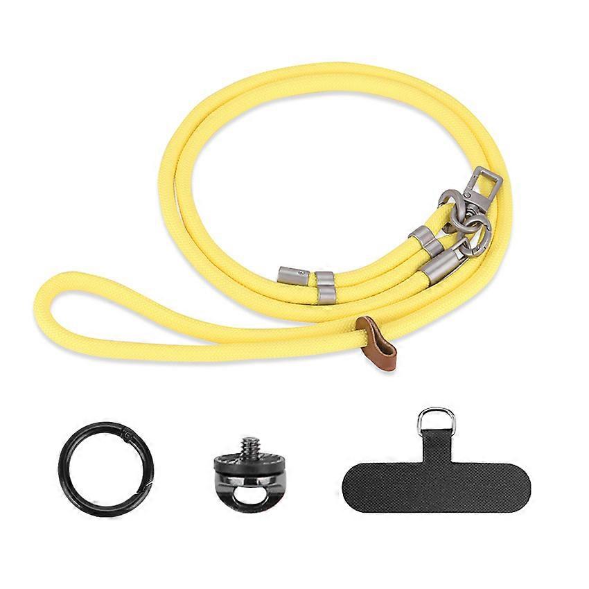 Multi-Function Safety Lanyard for Action 5 Pro/Osmo 360/Pocket 3/Insta360 X5/Action Cameras (Yellow)
