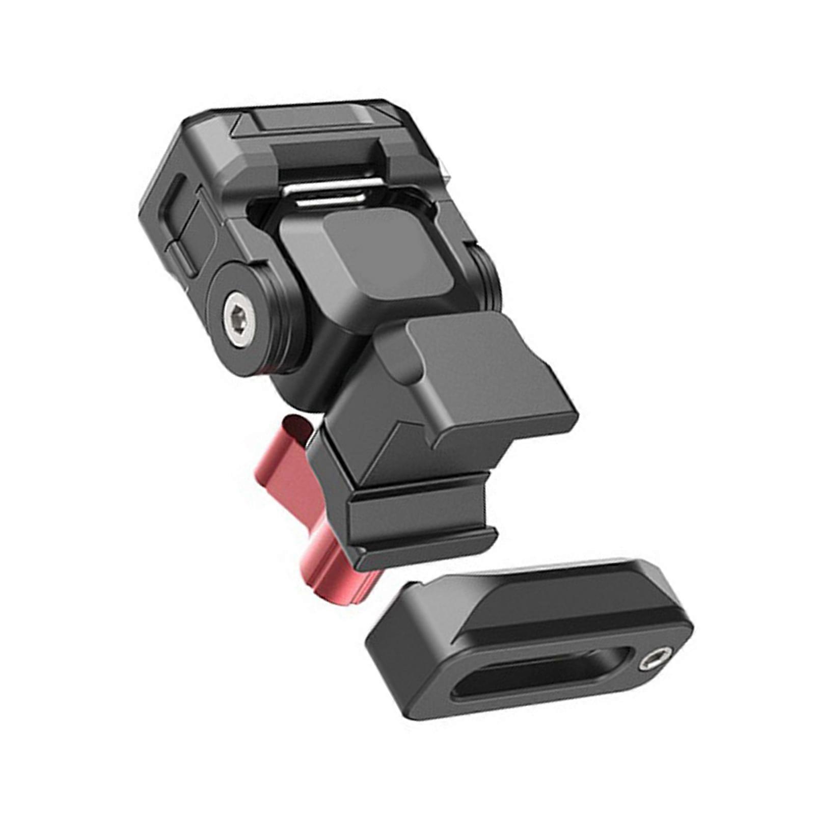 Flexible Camera Monitor Bracket Quick Release Mount 360°Horizontal Rotations For Video Recording Live Streaming Setups Multicolor