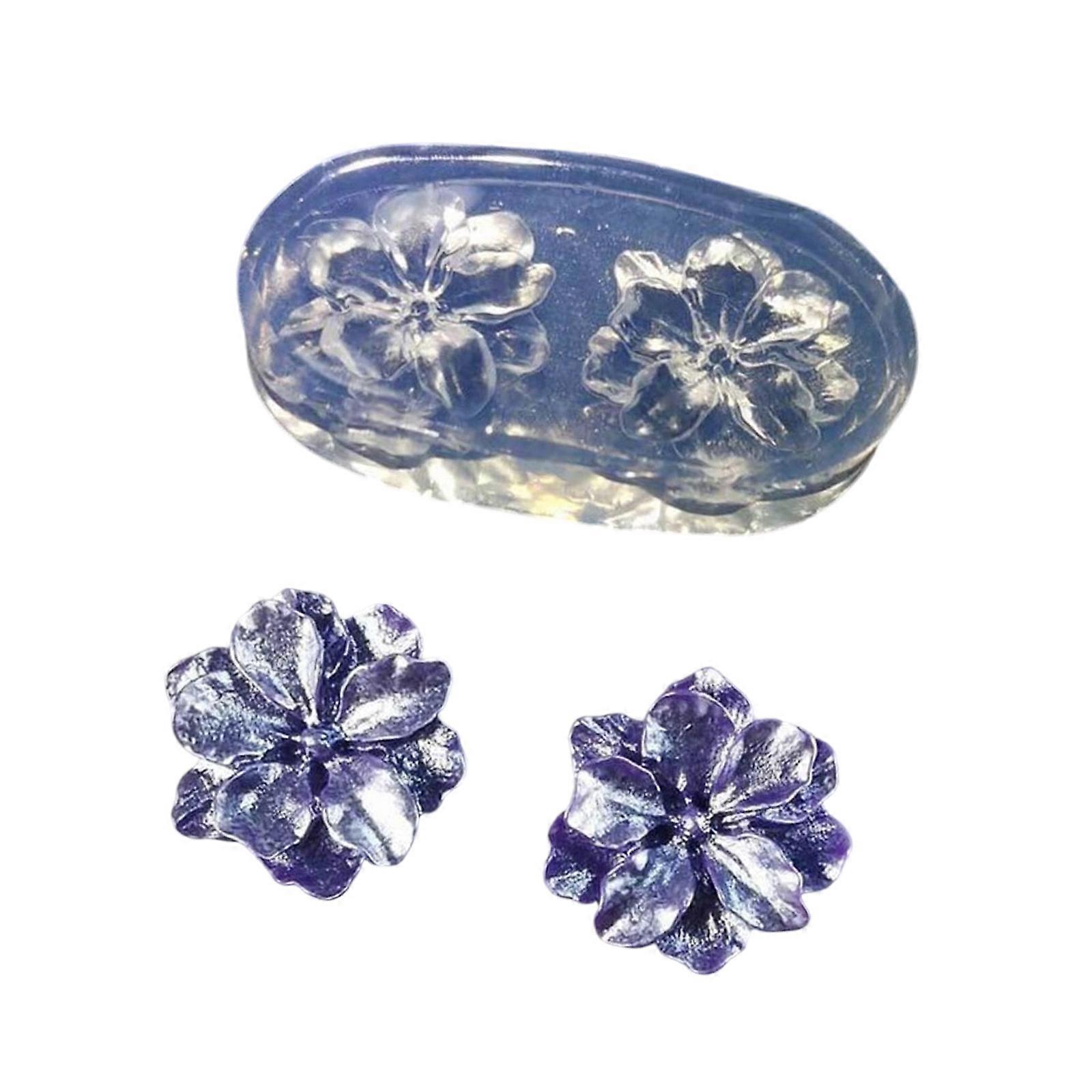 Tear Resistant Flower Mold Decorating Silicone Moulds Silicone Texture Suitable for Art Projects and Shelf Displays Multicolor