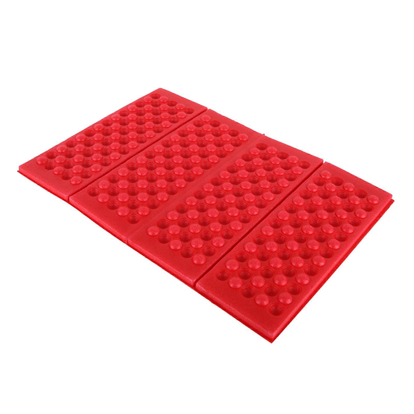 Folding Sit Mat Moistureproof Seats Pad Camping Seats Cushion Foam Sitting Pad for Picnics, Hiking, Backpacking  Red