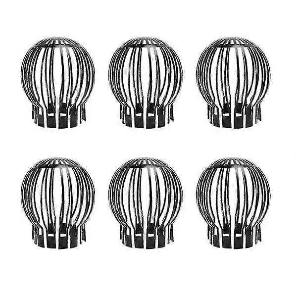 6 pcs Downspout Screen Gutter Guard Prevents Leaves, Branches, Moss From Clogging [DB] yc