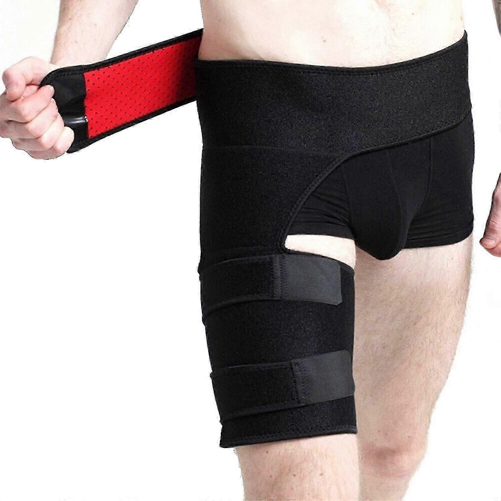 Hip brace: compression strap for sciatica, groin pain relief, thigh support