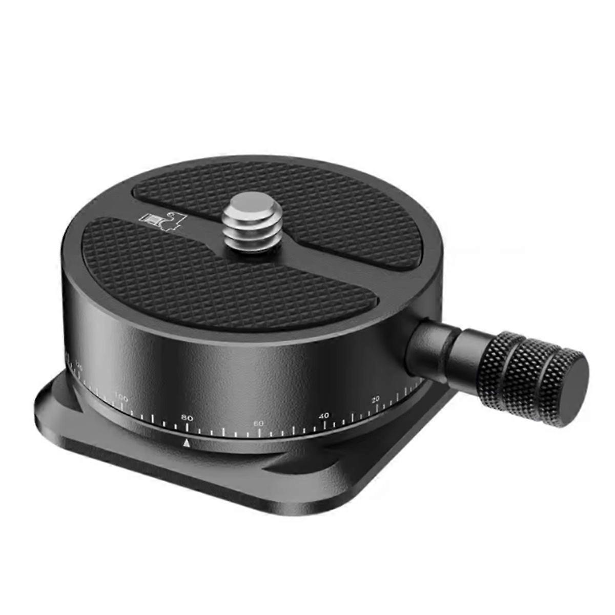  Panoramic Quick Release Plate 360° Scaled Panning Head Camera Tripod Mount Adapter for DSLR Camera 
