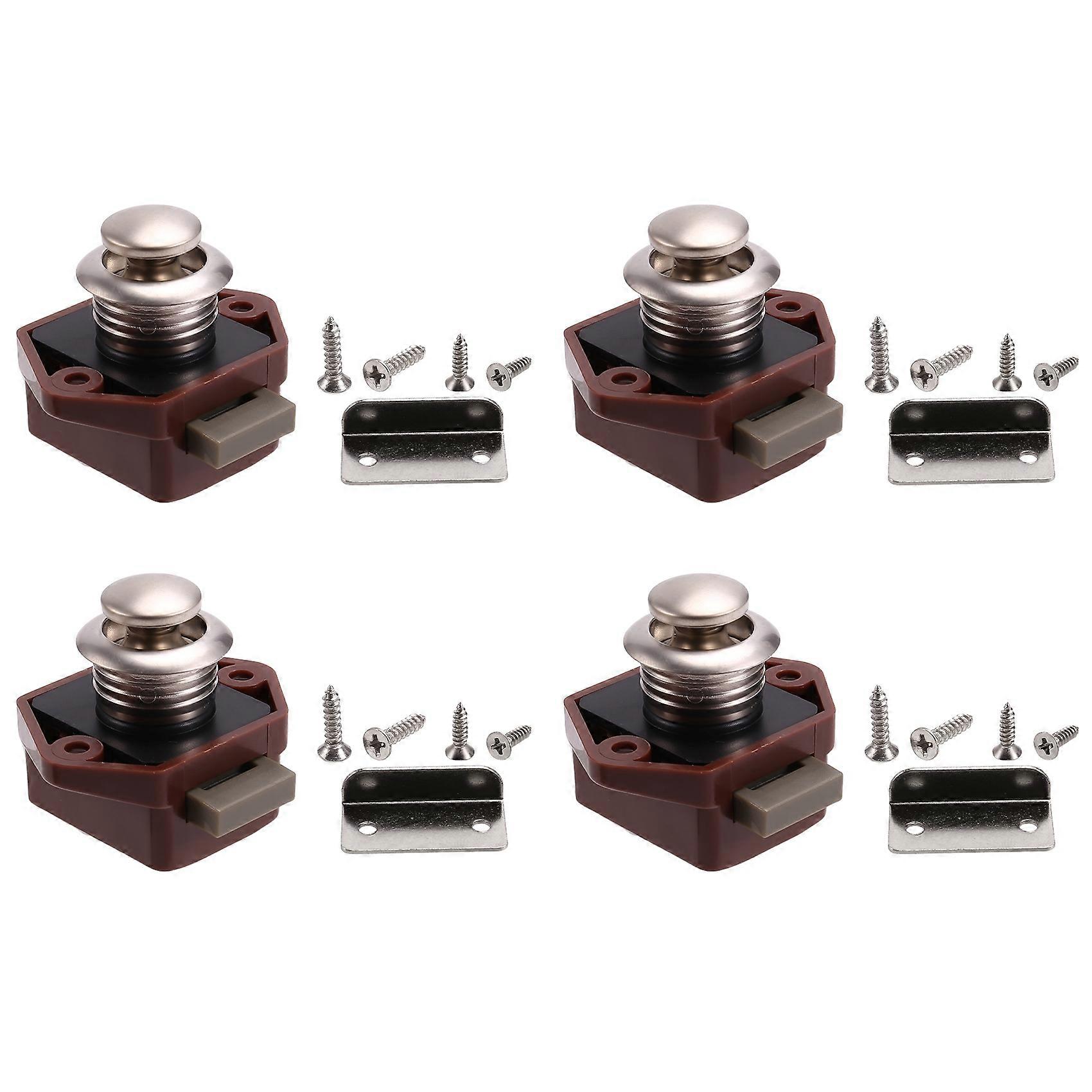 Push Button Latch Lock Door Catch Knobs Household Push Button Drawer Catch Lock Cupboard Drawer Doo