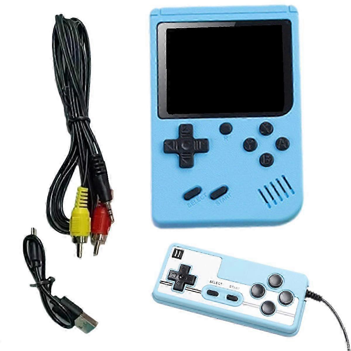Handheld Video Game Console 3.0 Inch Color Retro Portable Mini LCD Kids Color Game Player Built in 500 Games Blue