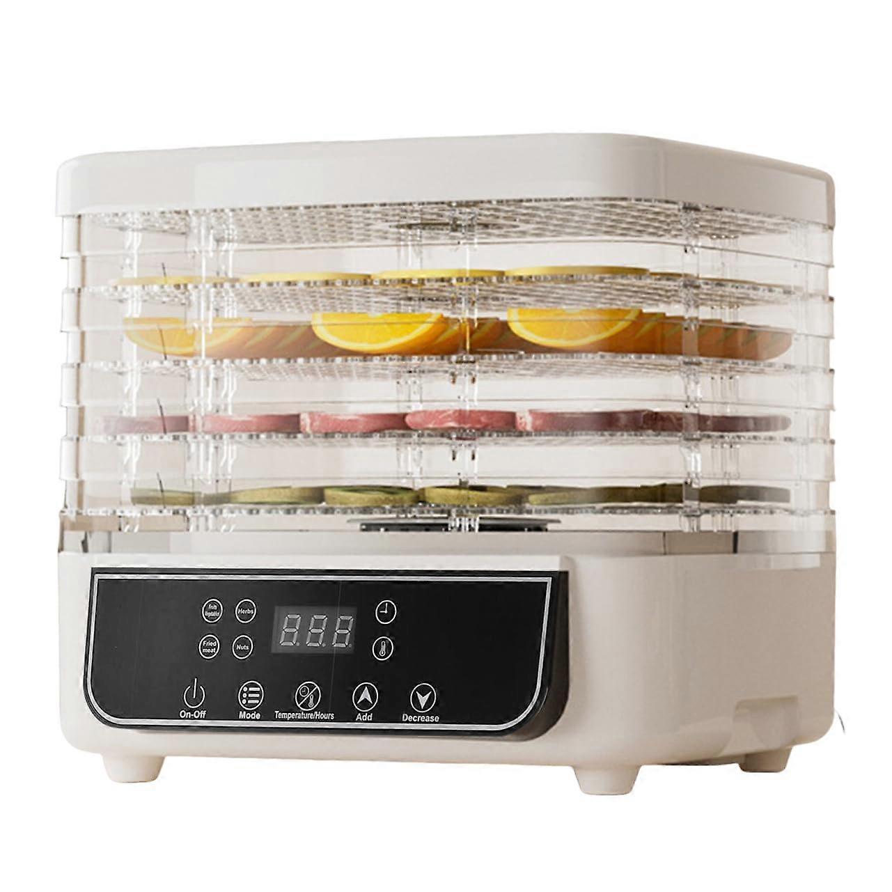 Food Dehydrator 5 Tray Electric Dryer with Digital Timer and Temperature Control for Fruits Vegetables Meat