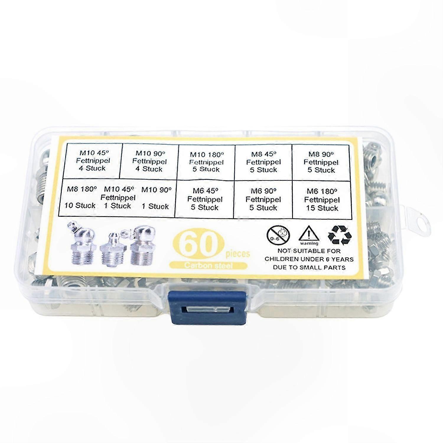 60 Pcs Lubrication Nozzle Tips M6 M8 M10