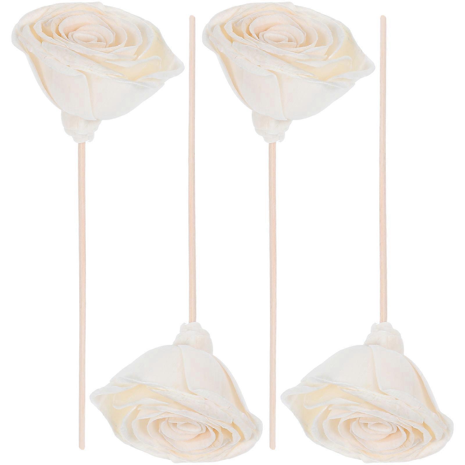 Natural Rattan Flowers Aromatherapy Diffuser Sticks for Essential Oils 4Pcs