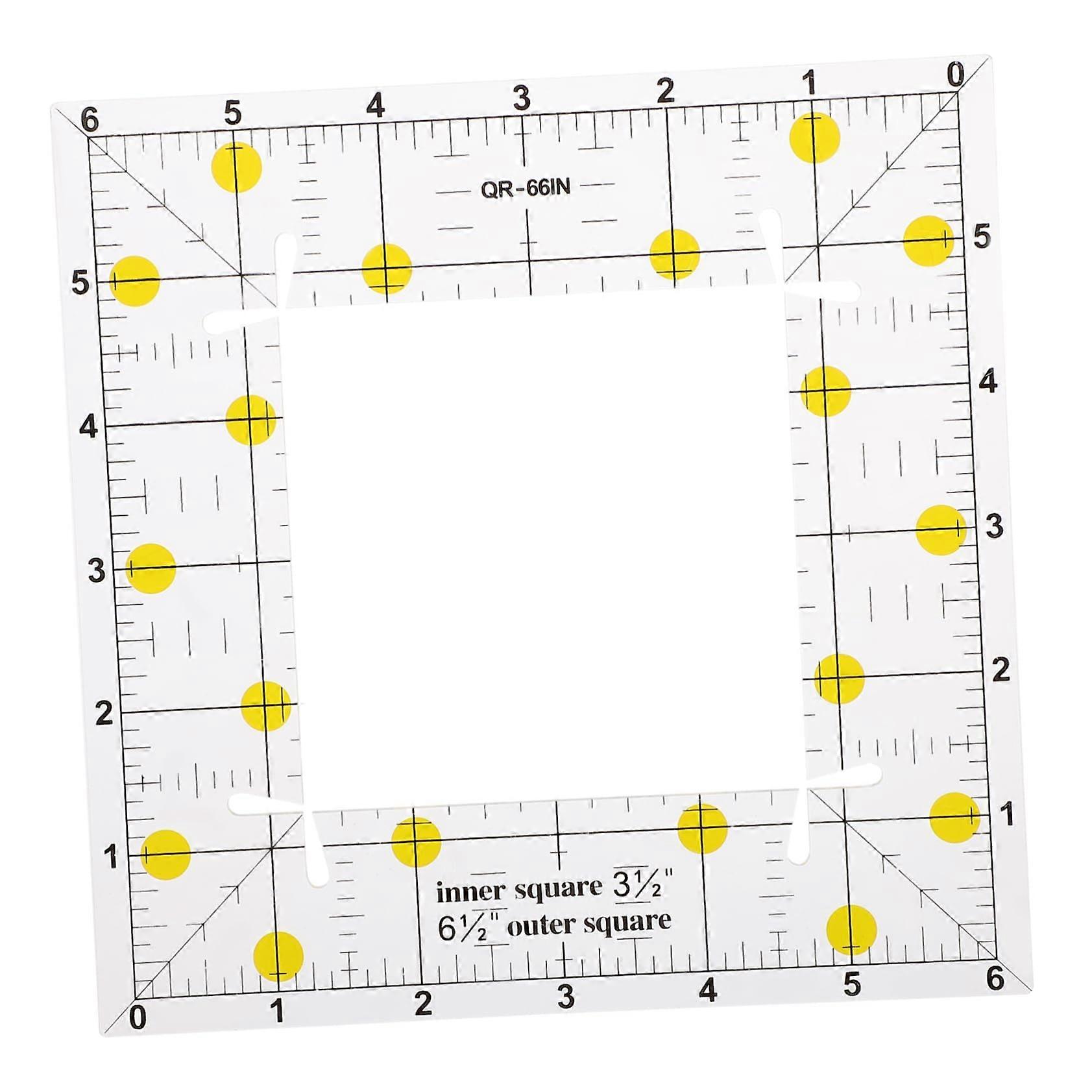 Plastic Quilting Ruler Square for Fabric Measuring Sewing Crafts and Tailor Projects