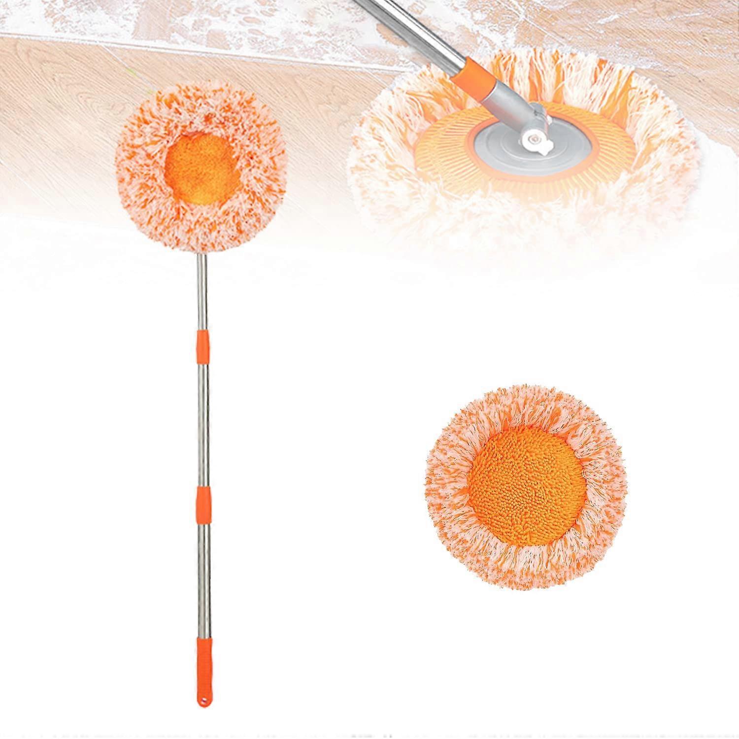 360 Degree Rotatable Adjustable Cleaning Mop Extendable Wall Mop With Microfiber Replacement Heads Floor Cleaning 2022