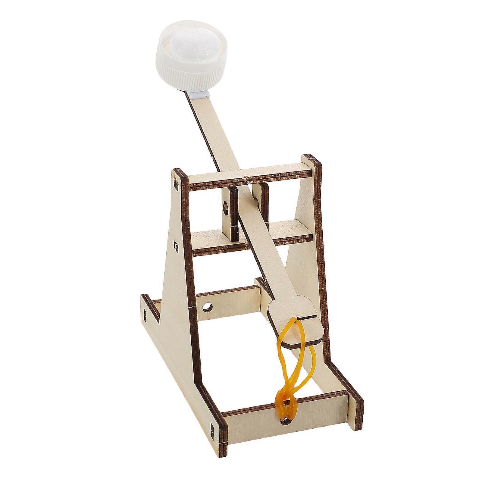 DIY Catapult Kit Wood Model for Kids Learning and Stem Project Fun Build