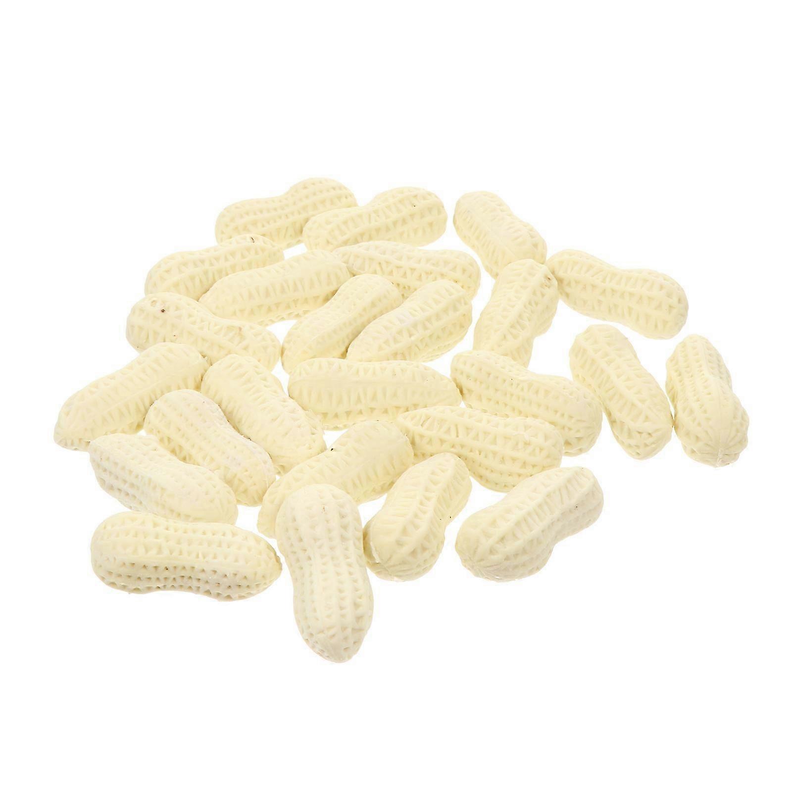 Simulation Peanut Erasers 25pcs Beige Rubber Unique For Wiping Use