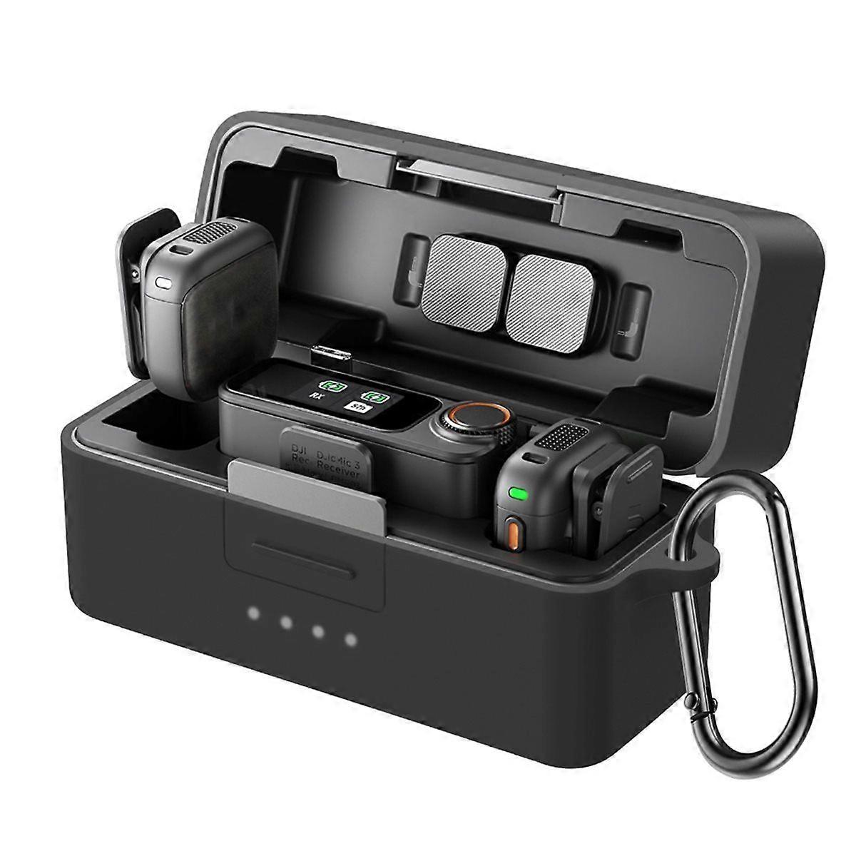 For Mic 3 Microphone Charging Case Drop-Proof Shock-Absorbing Protective Case