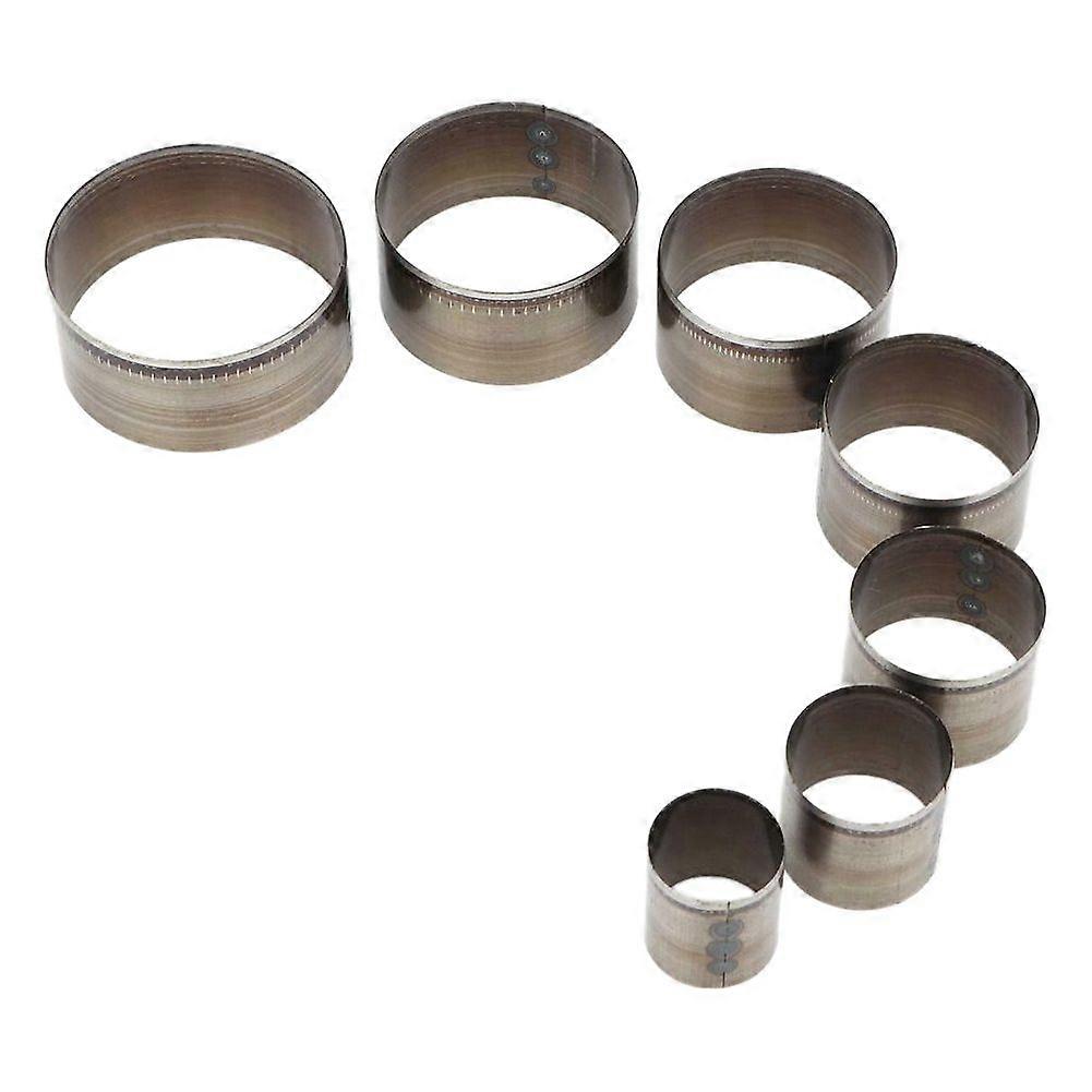 7 stk. runde lærhåndverkskutterformmaler stanseverktøy 20 mm-50 mm