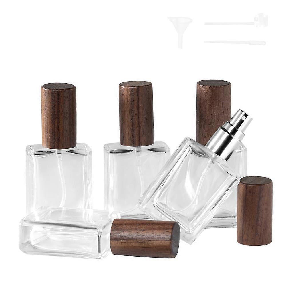 Perfume Atomizer Set, Refillable Glass Travel Perfume Spray Bottle, Leakproof Mini Container 15ml