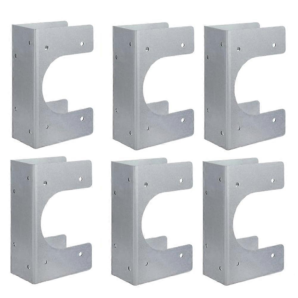 6pcs Triangular Bracket Wall Mount Shelf Wall Shelf Load-Bearing Partition Bracket Heavy-Duty Buckle