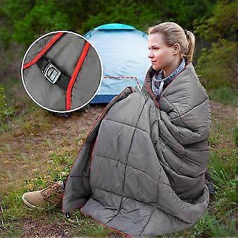 2X Ultralätt Campingfilt - Vattentät, Bärbar, Varm Ponchofoder för Utomhusresor, Klättring, Sovtäcke
