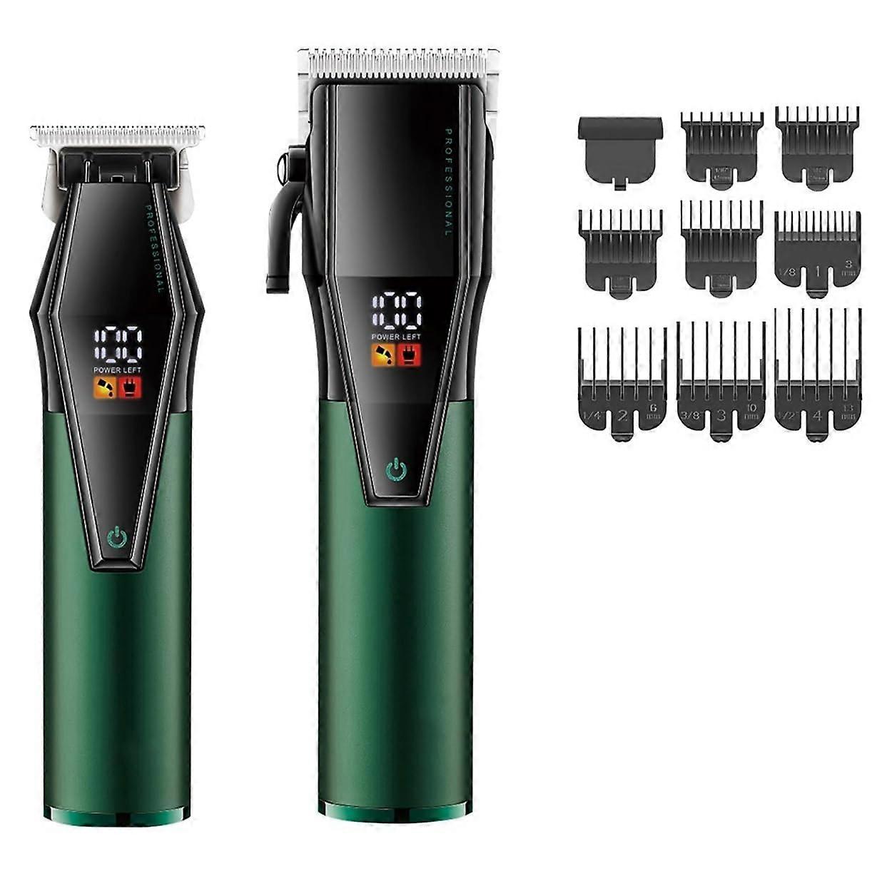 Hair Clippers for Men Professional Cordless Trimmer with Precision Blades LED Display USB Charging