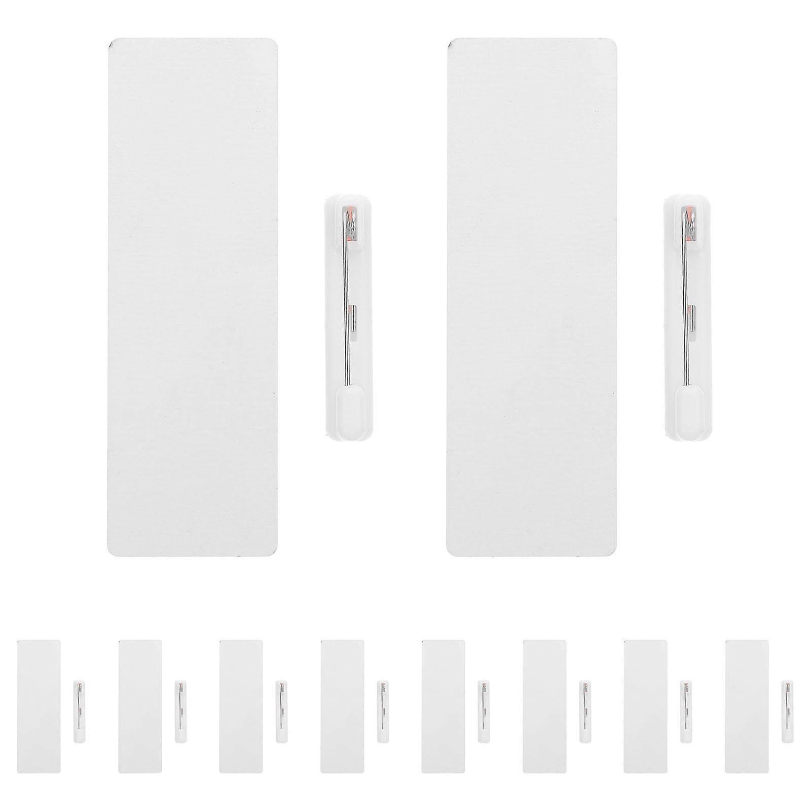 DIY Blank Name Tags with Clips for Kids 10Pcs Wooden Reusable Name Badges