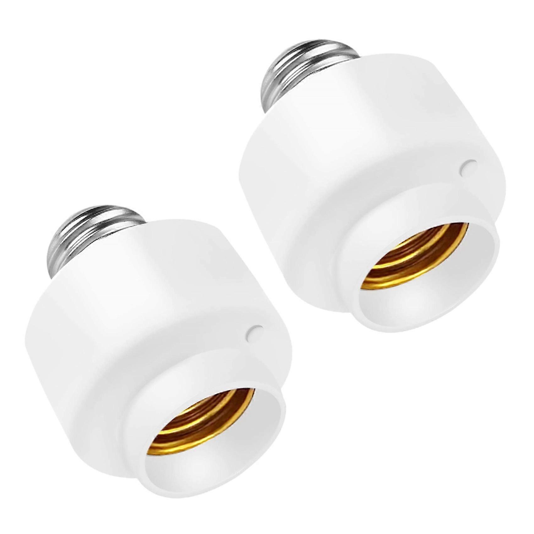 2 Pack Tuya Smart Life Wifi Smart Light Bulb Socket Adapter E27 Switch Lamp Base Holder for Amazon Alexa Google Home
