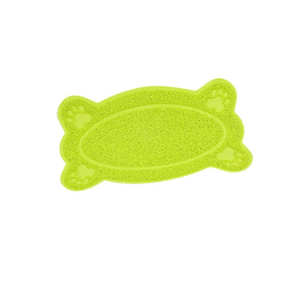 Waterproof Cat Litter Mat 2Pcs Bone Shaped Size 58.2x37x2cm Non-Slip Suitable For Indoor Use By Pet Cats