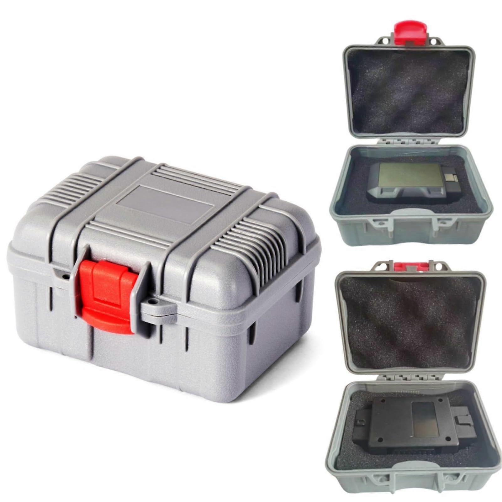 Waterproof Shockproof OBD2 Scanner Case with Custom Foam, Lockable Hard Shell for Automotive Tools Grey