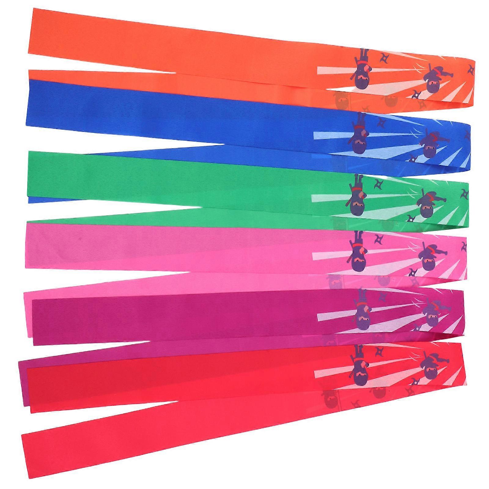 Ninja Headband Decorative Samurai Headband for Decor 6Pcs Multi Cloth