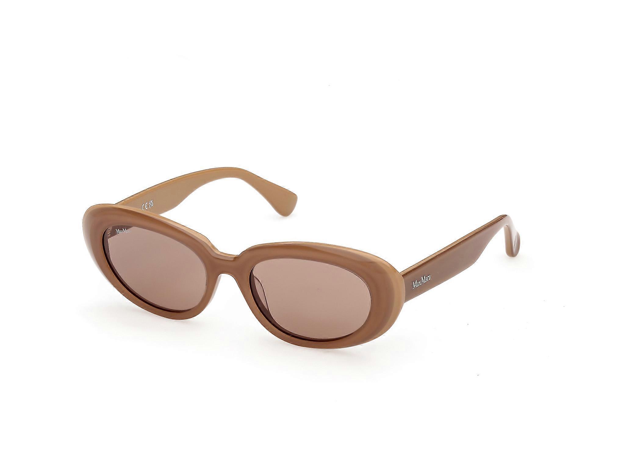 Sunglasses MaxMara MM0196 46E shiny light brown 53/18/140 WOMAN