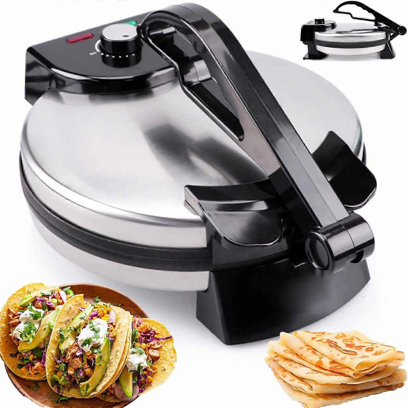 12 Inch Electric Crepe Maker with Non Stick Surface, Adjustable Temp, Double Sided Heating