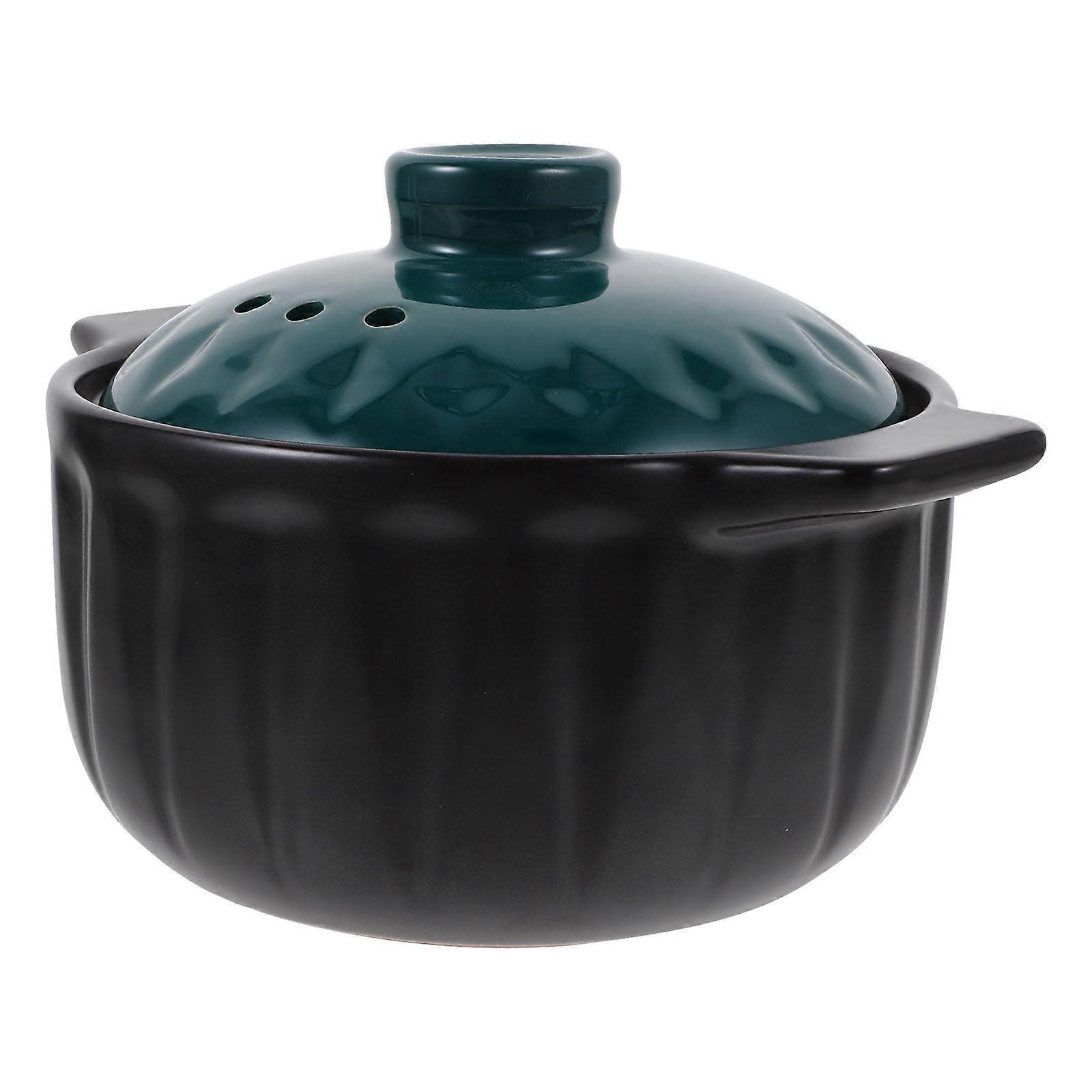 Ceramic Kitchenware Cooking Pot 1Pcs Ceramic Stew Pot for Home Use