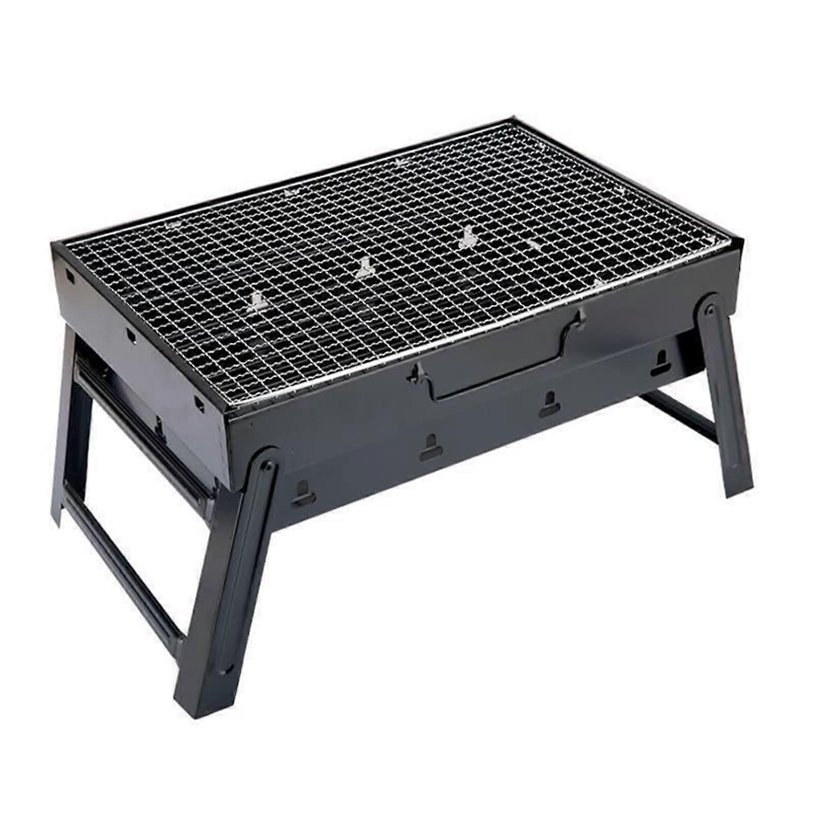 Outdoor Charcoal Grill with Precise Temperature Control, Carbon Steel BBQ for Backyard Cooking
