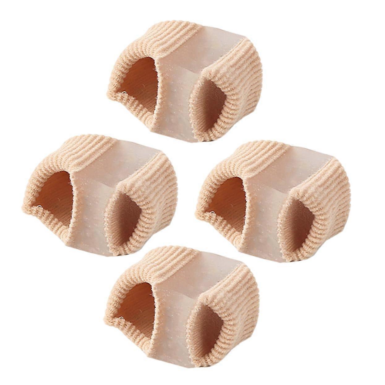 4Pcs Double Toe Separators Bunion Corrector for Relief and Stable Alignment Reusable Breathable