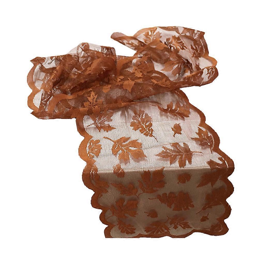 Dining Table Runner Beautiful Leaves Pattern Table Cover Premium Polyester Assorted Color Protects Against Stains 1Set